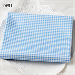 tissu coton bleu clair imprimé points rayures triangles zigzag moderne décontracté biodegradable 160cm