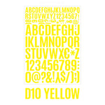sticker autocollant lettre chiffre symbole multicolore classique deco papeterie scrapbooking journal agenda planificateur álbum