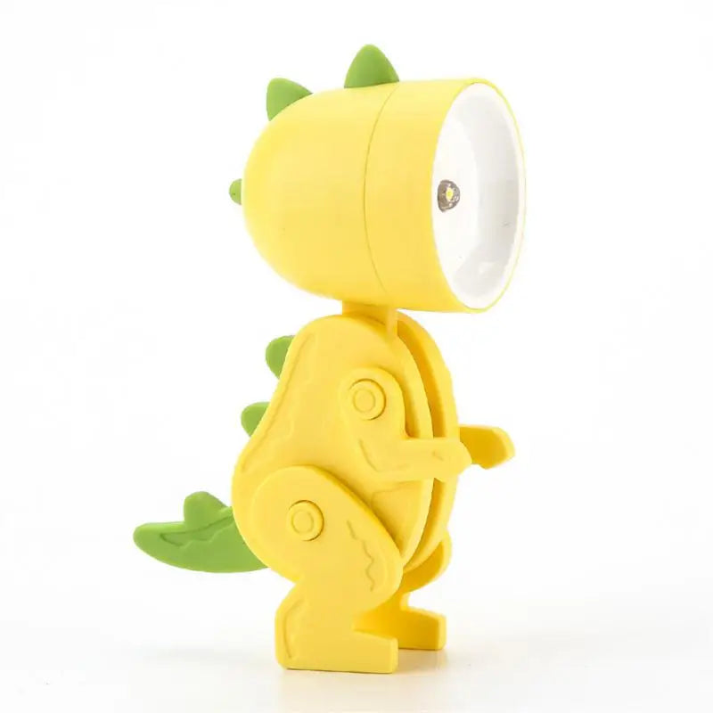 lampe table portable pliable jaune rouge bleu vert motif dinosaurien moderne emergency night light