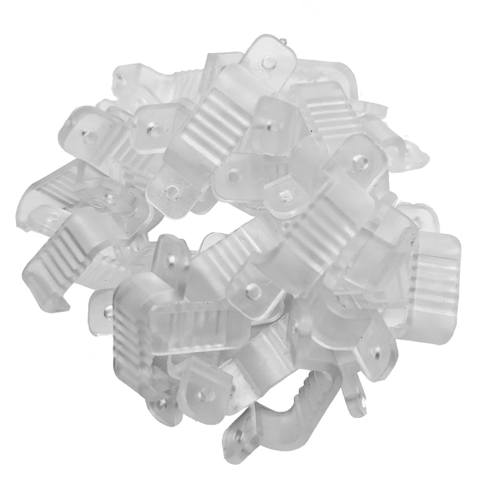 boucle transparente ruban led 10mm 12mm 14mm 16mm fixations haute qualité led flexible clip