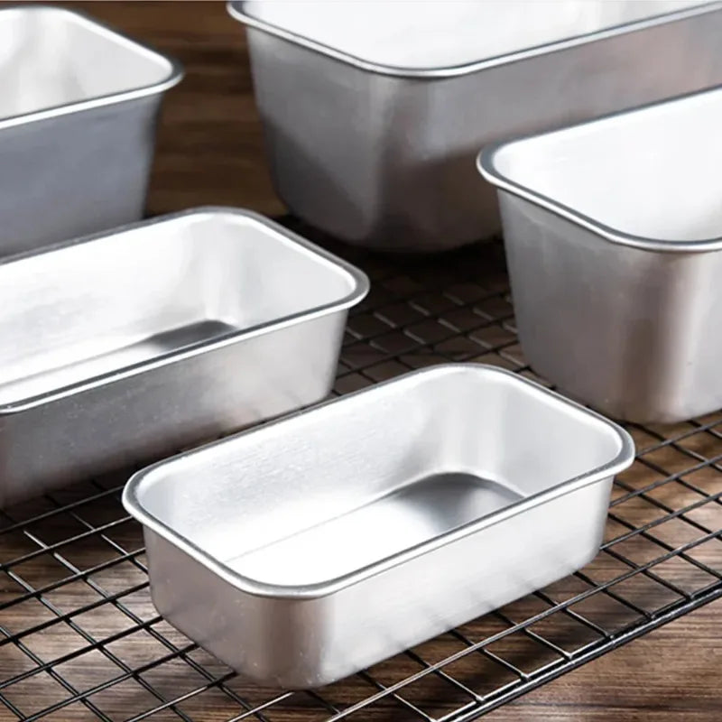 moules pain aluminium argenté modernes antiadhésifs diverses tailles cuisine pâtisserie boulangerie gadgets