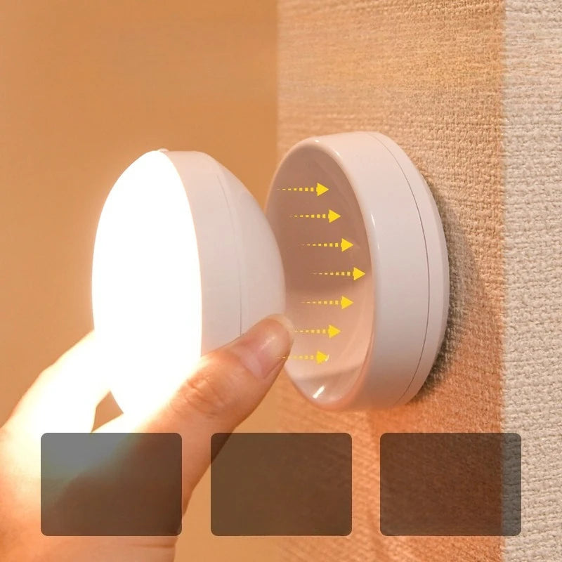 veilleuse led rechargeable detection mouvement lampe adhésive blanc moderne minimaliste