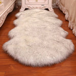 tapis fourre épais doux blanc moderne maison solide antidérapant pvc washable