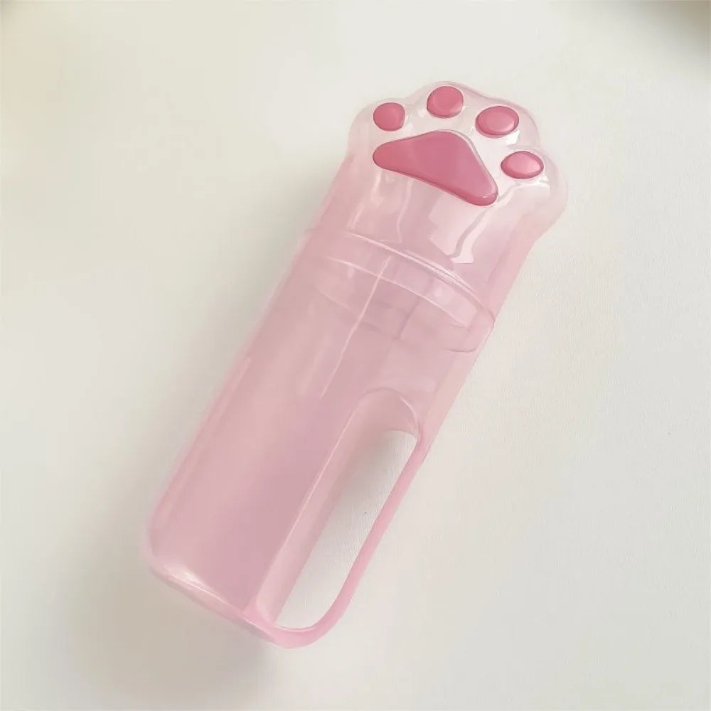 porte brosses dents tubes dentifrice motifs chats rose bleu beige adorable mignon enfantin translucent