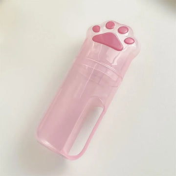 porte brosses dents tubes dentifrice motifs chats rose bleu beige adorable mignon enfantin translucent