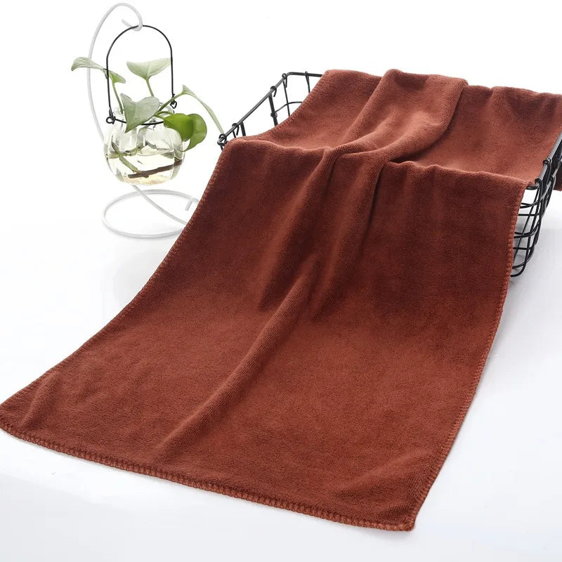 serviettes microfibre absorbantes gris bleu violet marron modernes utilitaires 30x70cm pack pièces