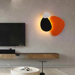 lampe murale moderne abstraite orange bleu blanc éclairage quotidien artistique LED ambiance chambre salon