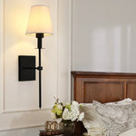 lampes murales modernes coniques noires or abat jour blanc flux lumineux 249 2000
