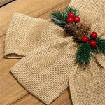 ruban jute naturel rustique 10m 15cm couleur beige marron rouge vert