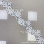 ruban dentelle floral orange violet bleu vert blanc rose mariage classique élégant ajouré polyester