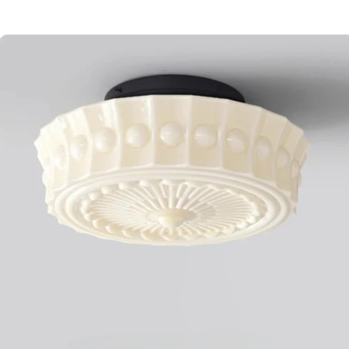 plafonnier classique blanc ornements géométriques cuisine chambre salle manger entrée étude