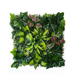 plantes artificielles herbe feuilles vertes rouge naturel decoration exterieur accrochable variées veines rouges