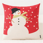 coussins noel motifs rennes neige sapins merry christmas festive decoration voiture maison