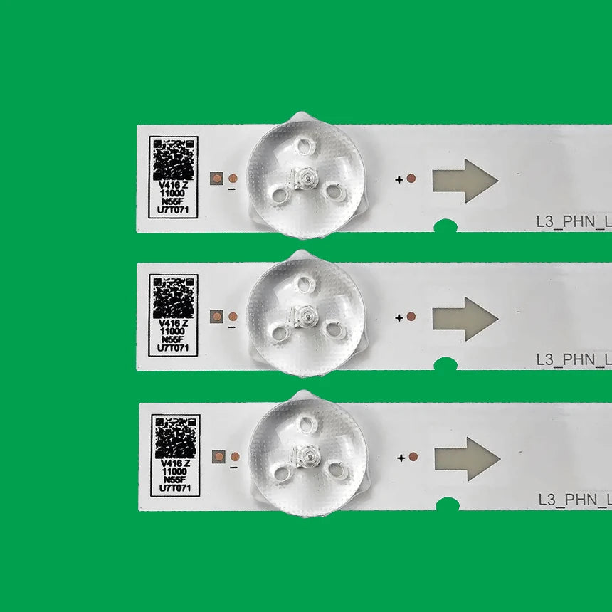 ruban led blanc moderne clips connecteurs kit 10pcs opaques 570mm