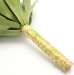 plante artificielle agave vert feuilles larges texture bois décorative extérieure pot argenté tropical mexicain