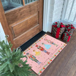 tapis sol noël personnages ballet motifs géométriques traditionnels 30x50cm 40x60cm 50x80cm festive
