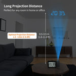 réveil numérique projection horloge table lcd moderne projection affichage date temperature