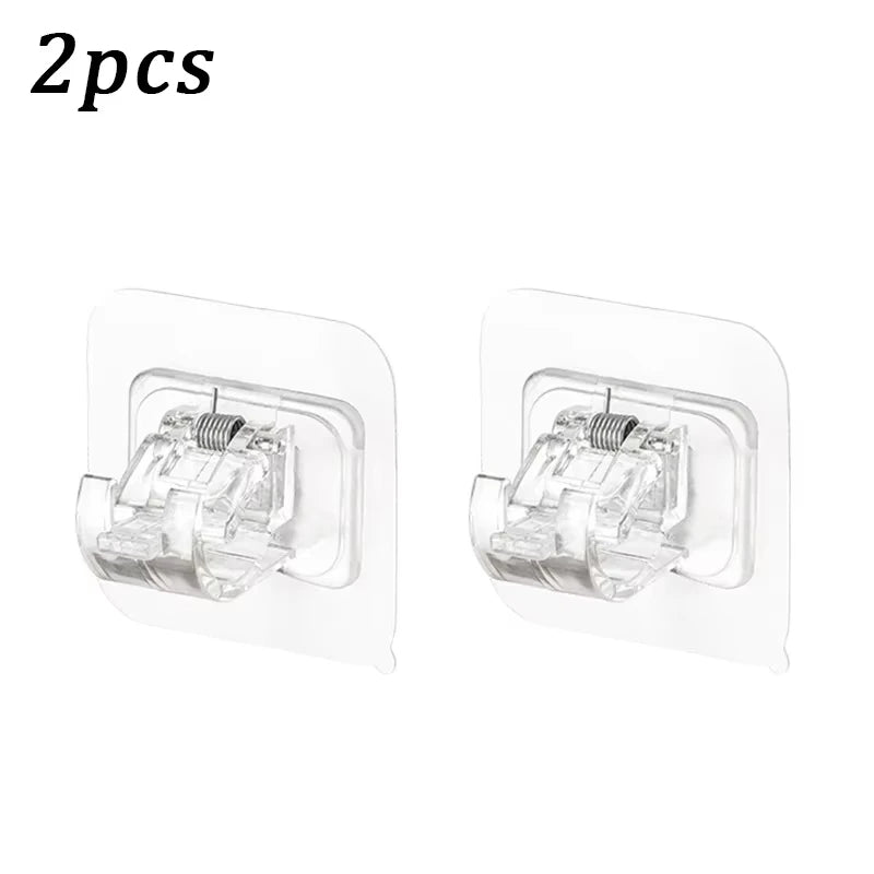 clips suspension adhésifs blancs modernes utilisation multiple crochets barres inclusétaillées4cm6cm