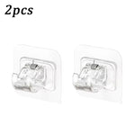 clips suspension adhésifs blancs modernes utilisation multiple support mural rideaux outils cuisine pièces