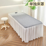 housses lit polyester coton brodé texture blanche moderne ruban adhésif inclusion