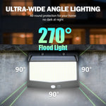lampe solaire extérieure moderne capteur mouvement waterproof ip65 led noire opalique