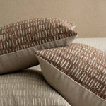 housse coussin géométrique moderne beige marron morroco polyester carré décoration maison canapé chaise voiture