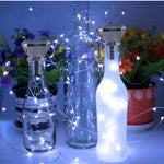 guirlandes lumineuses solaires bouteilles décoratives led multicolore extérieures festives jardin bar