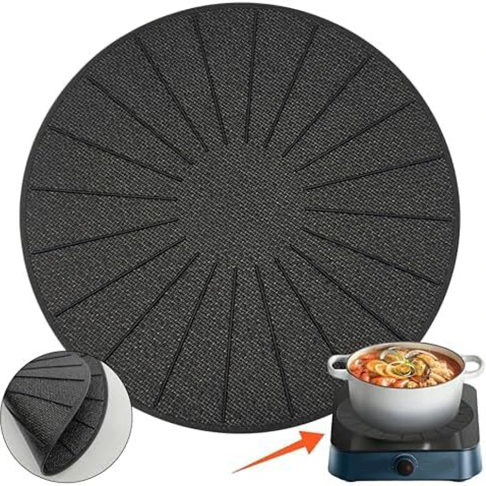 tapis silicone protège feu plaque cuisson antidérapant anti rayures facile nettoyage moderne minimaliste 24cm