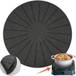 tapis silicone protège feu plaque cuisson antidérapant anti rayures facile nettoyage moderne minimaliste 24cm