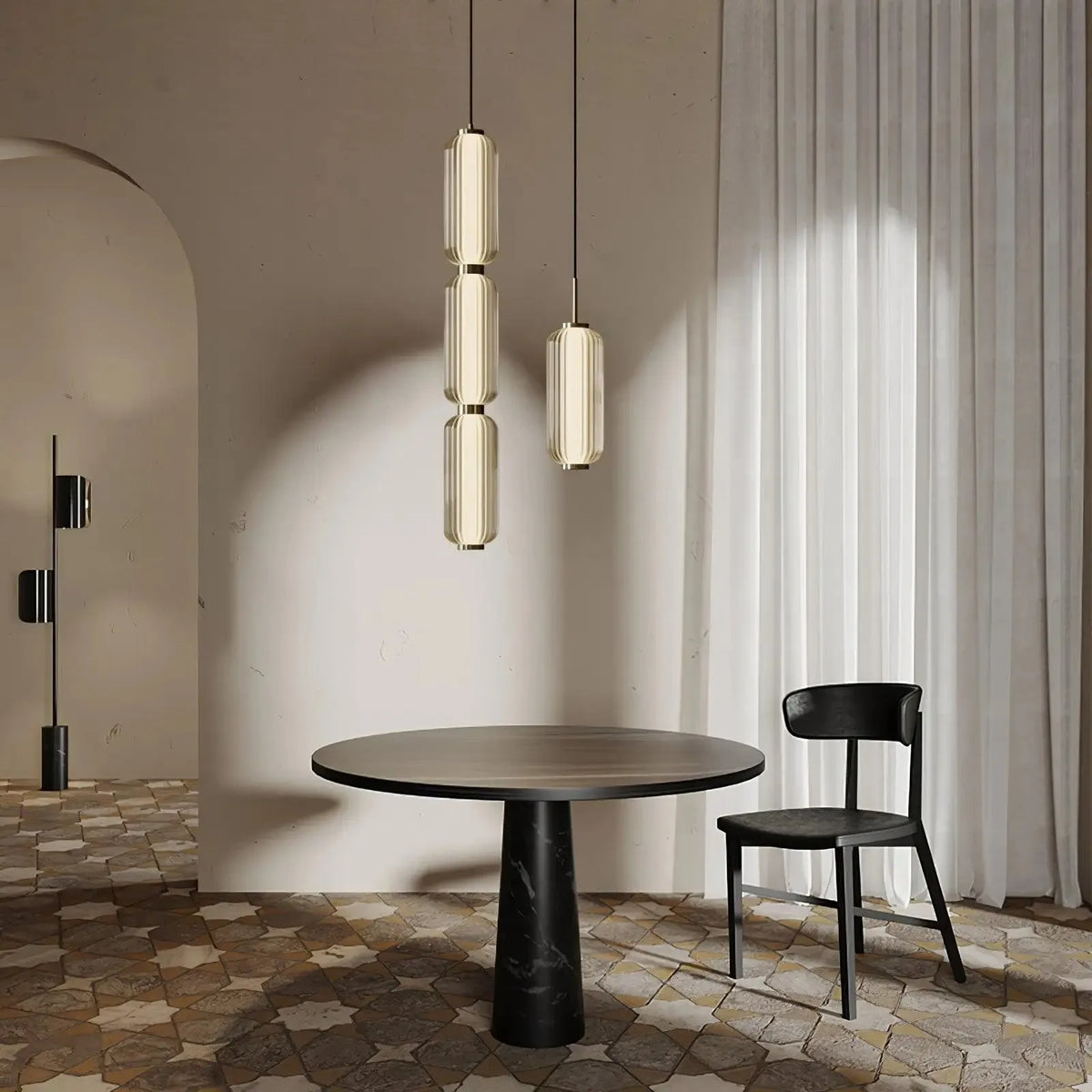 suspension pendentif verre blanc contemporain 6000k 90260v opaque moderne chambre salon