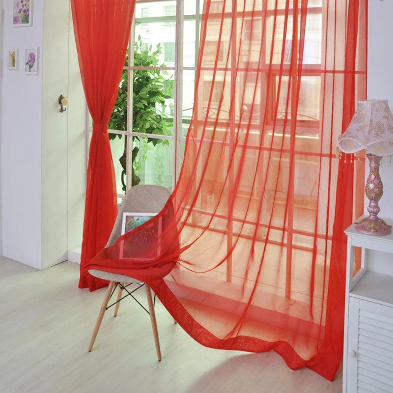 rideaux plissés tissu polyester modernes couleurs vives décoratif attaches nouettes fenêtre française perspective translucides