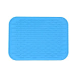 protège plat silicone moderne turquois jaune violet rose vert bleu noir texturé utilitaire cuisine