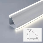 bande lumineuse led moderne blanc opacité vis aluminium 12v 3wintérieur