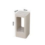 support vases moderne multi niveaux beige noir texture marbrée intérieur moderne