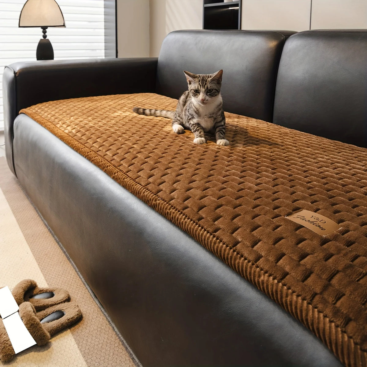 housse canapé matelassée peluche épaisse velours côtelé moderne antidérapante animaux compatible machine lavable sectionnel