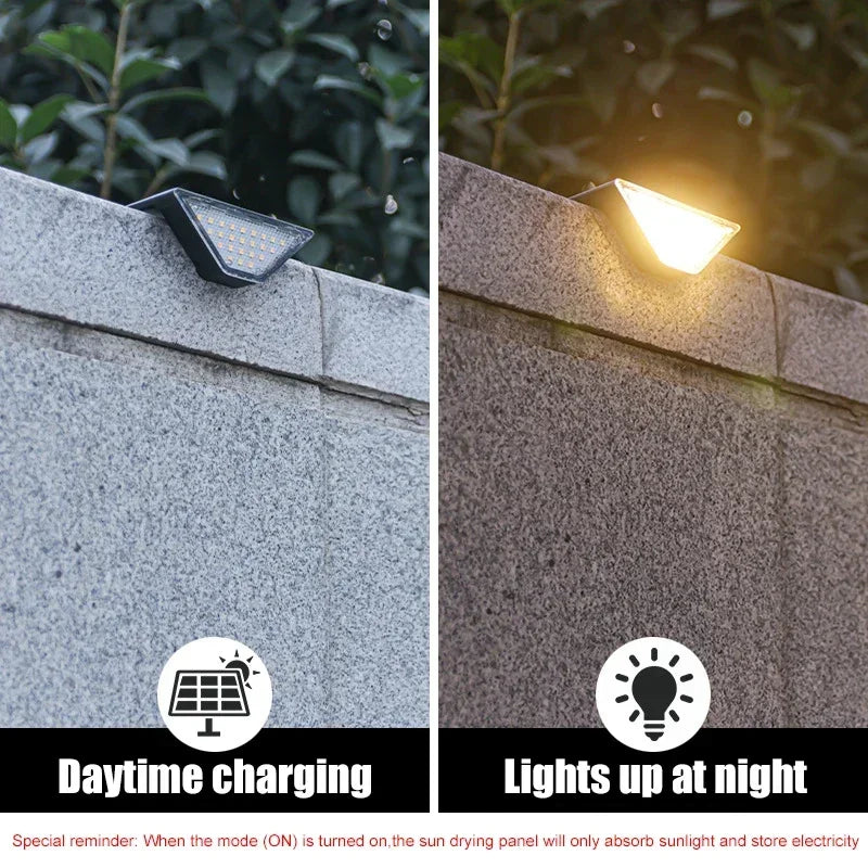 éclairage solaire led marches noir semi transparent adhésif extérieur moderne balcon patio jardin