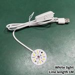 veilleuse led rechargeable bois naturel multicolore moderne adhésif interrupteur câble usb