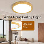 lampe moderne grain bois 20w 30w 40w blanc bois naturel