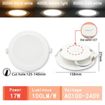 Spot LED blanc moderne 10W 14W 17W 20W 24W 6W câble adaptateur