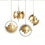 suspension lumineuse or noir blanc géométrique contemporain câble suspendu minimaliste métal flux lumineux