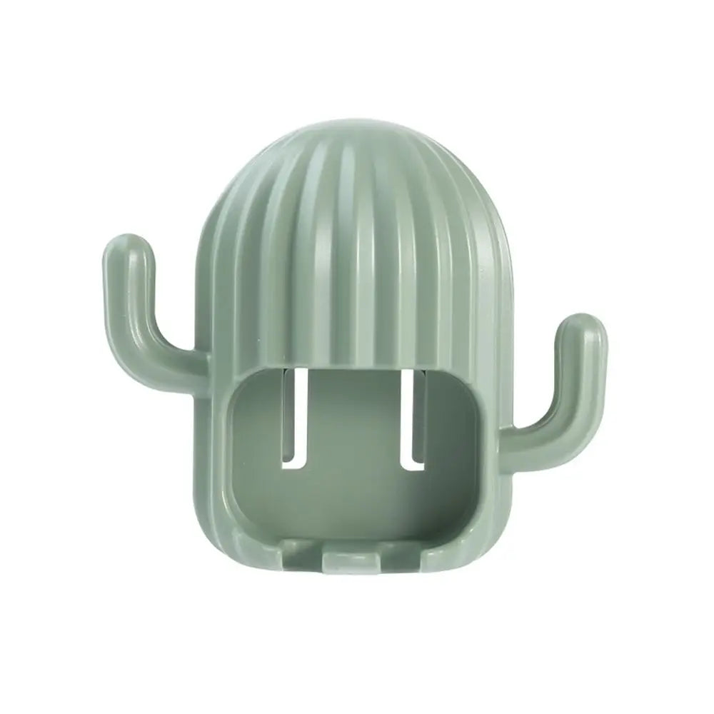 porte brosses dents moderne adhésif cactus vert rose bleu chambre salle bain