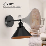 applique murale industrielle led rechargeable noir cuivre éclairage quotidien temporisation télécommande 15 couleursRGBOptimal