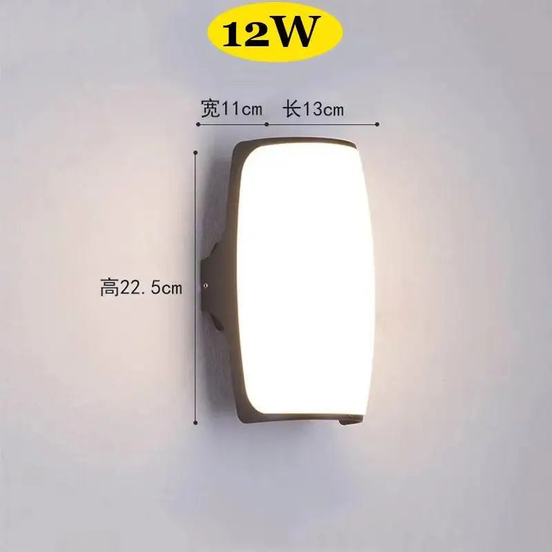 applique murale led moderne extérieure étanche intérieure chambre coucher aluminum blanc noir