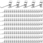 crochets muraux argentés modernes 100pcs 4x100mm 4x150mm 4x200mm 4x50mm lisses opaques