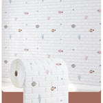 stickers muraux 3D brique animaux princesses châteaux cœur étoile moderne