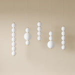 suspension moderne rondes opaques blanc salon chambre led 2000 82000lm