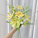 bouquet pivoines artificielles violet rose bleu blanc vert mariage anniversaire décoration maisonintérieur