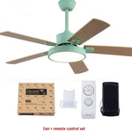 ventilateur lampe led blanc bois moderne télécommande 42 pouces minimalisteintérieur