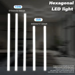 lampe led hexagonale blanc moderne clips vis tube expansion boucle ruban adhésif connecteurs 180