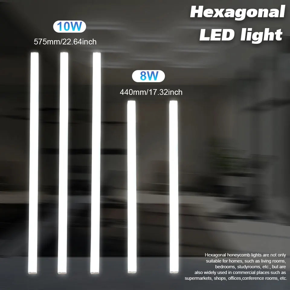 lampe led hexagonale blanc moderne clips vis tube expansion boucle ruban adhésif connecteurs 180